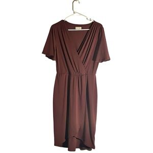 Maurice’s Wrap Dress in Mauve SZ Small | Formal High Low Dress